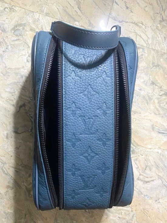 Louis Vuitton Other - Louis Vuitton Blue Monogram Leather Men’s Dopp Kit Ne